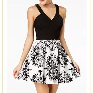 Macy's Crystal Doll Fit and Flare Formal Dress